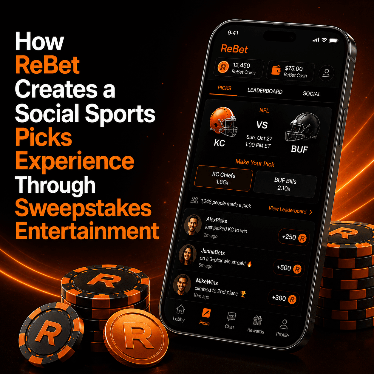 How ReBet Creates a Social Sports Picks Experience Through Sweepstakes Entertainment