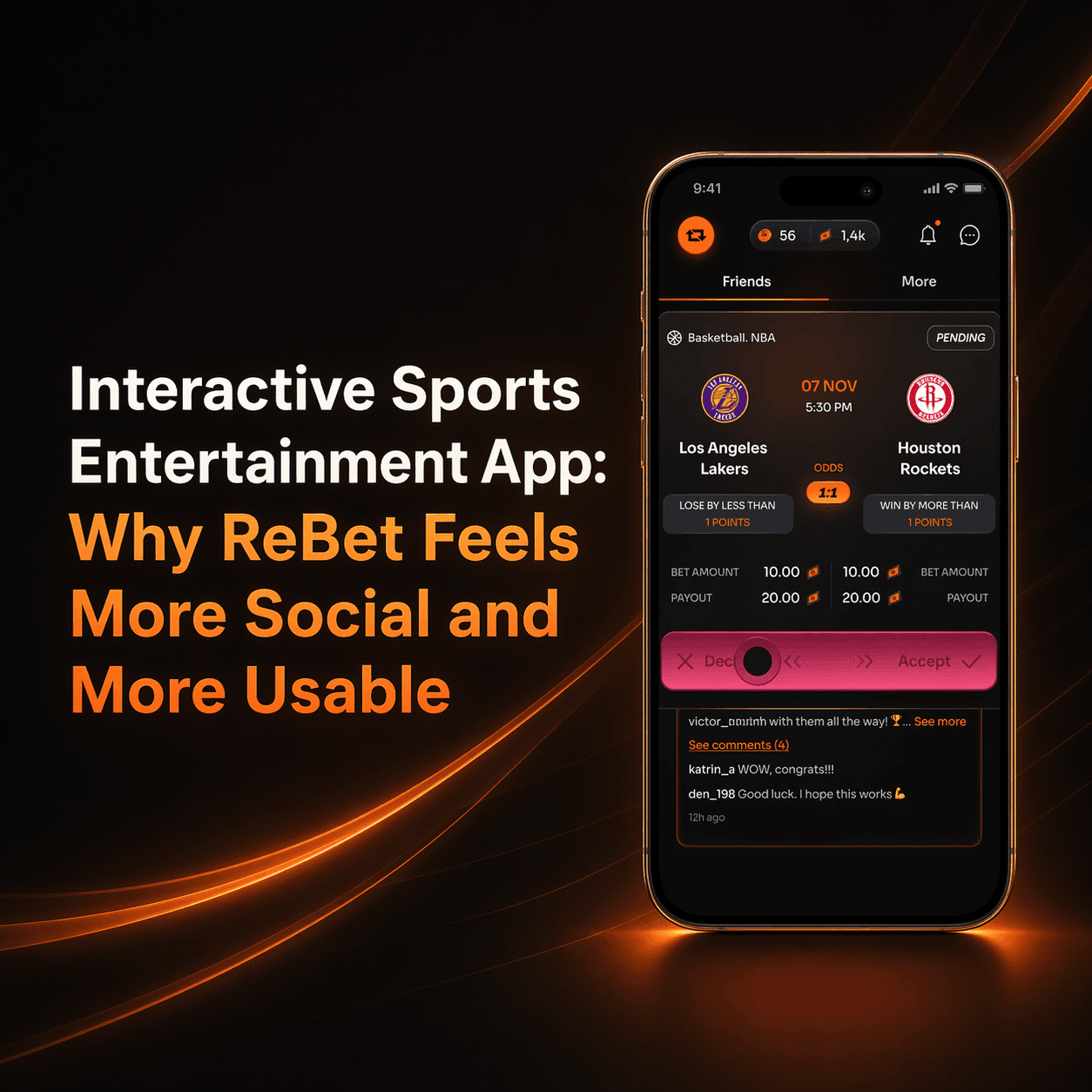 Interactive Sports Entertainment App: Why ReBet Feels More Social and More Usable