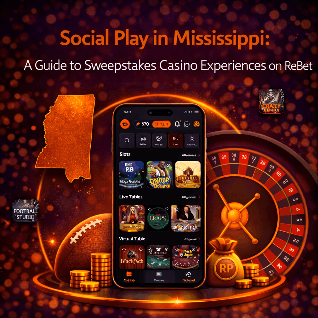 Social Play in Mississippi: A Guide to Sweepstakes Casino Experiences on ReBet