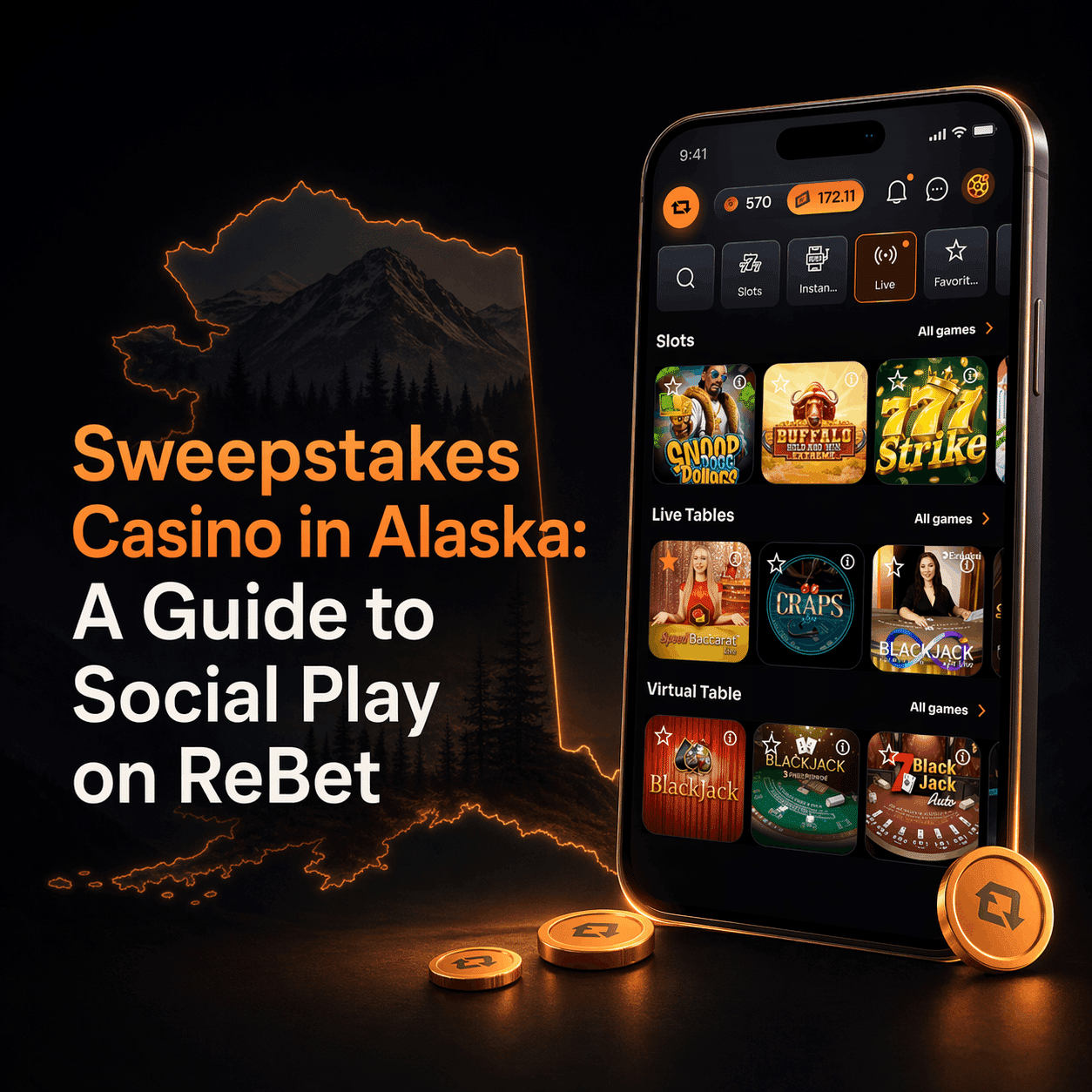 Sweepstakes Casino in Alaska- A Guide to Social Play on ReBet