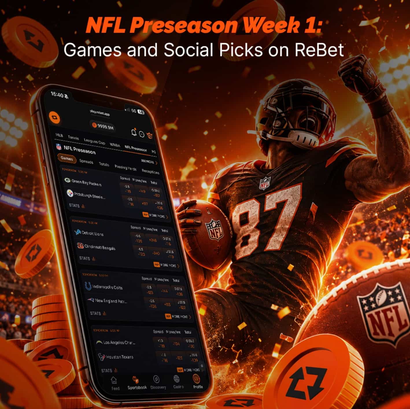 NFL Preseason Week 1: Games and Social Picks on ReBet